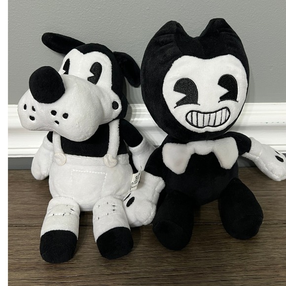 Bendy and the Ink Machine Plush Set Bendy Boris Stuffed Animal Toys Kids - Picture 1 of 5